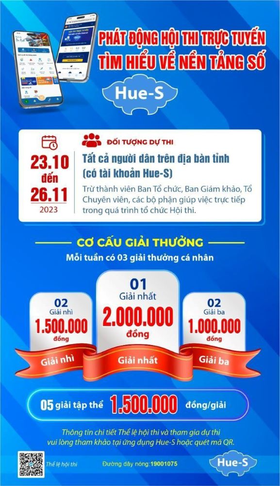 Phát động Hội thi trực tuyến tìm hiểu về nền tảng số Hue-S